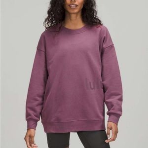 lululemon perfectly oversized crew graphic